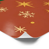 Mid Century Black Cat Merry Martini Christmas Perfect Poster (Hoek)