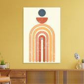 Mid Century Boho Art, met grote afwerking Canvas Afdruk (Insitu (Woonkamer))