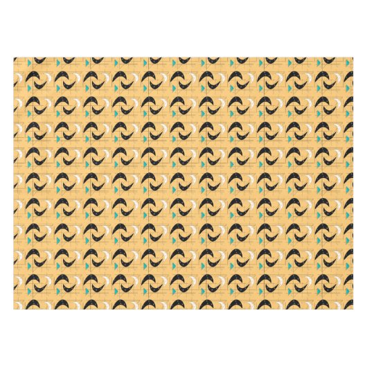 Mid-Century Boomerangs Pattern Tafelkleed (Voorkant (Horizontaal))