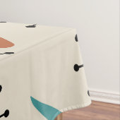 Mid Century Boomerangs Starbursts Meerkleurig Tafelkleed (Voorbeeld)