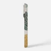 Mid Century Botanical Leaf  – Boho Earth iPhone Hoesje (Linkerkant)