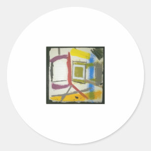 Mid-Century Box Abstract Hankamer Artjunkhaus Ronde Sticker