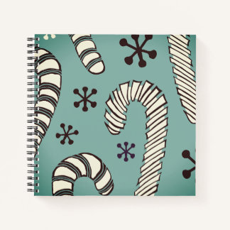 Mid-Century Candy Canes Notitieboek