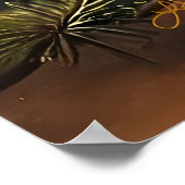 Mid Century Christmas vrolijk en heldere cocktail Poster (Hoek)