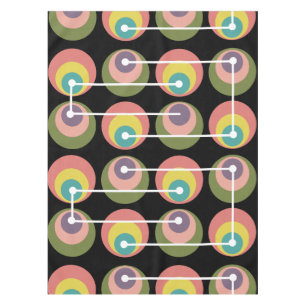 Mid Century Circles Multicolored Tafelkleed