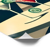 Mid Century Cocktail Party Couples - First Date Perfect Poster (Hoek)