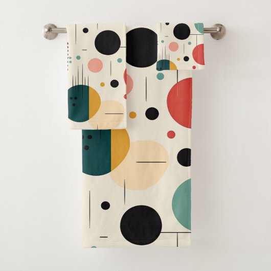 Mid century colorful geometric pattern (En situation)