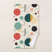 Mid century colorful geometric pattern (Serviette à main)