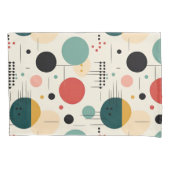 Mid century colorful geometric pattern kussensloop (Voorkant)