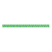 Mid Century Danish Leaves, Emerald and Lime Green Grosgrain Lint (Voorkant)