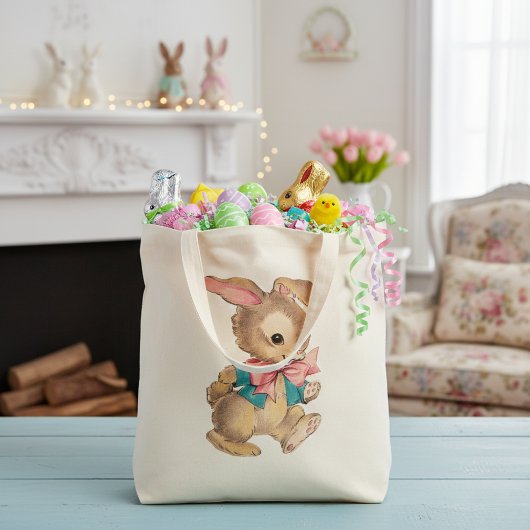 Mid Century  Dapper Konijntje Tote Bag