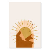 Mid Century Desert Bruiloft Kaart (Achterkant)