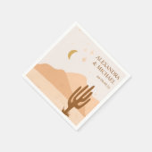  Mid Century Desert Bruiloft Servet (Hoek)