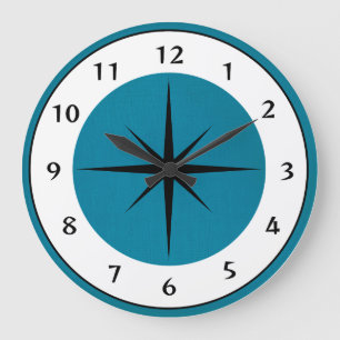 Mid Century Design Clock Grote Klok