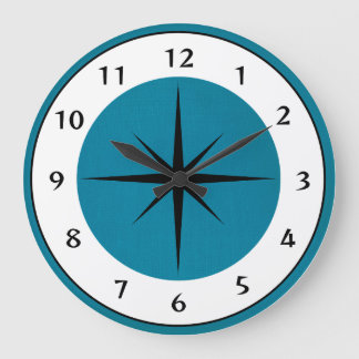 Mid Century Design Clock Grote Klok