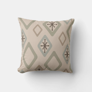 Mid Century Diamonds Zachte Neutralen Kussen