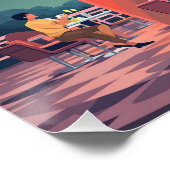 Mid-Century Futurismus Perfect Poster (Hoek)