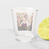 Mid Century Futuristische Mardi Gras Cocktail Part Shot Glas (Achterkant)