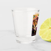 Mid Century Futuristische Mardi Gras Cocktail Part Shot Glas (Links)