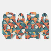 Mid-Century Geometric Teal & Orange | Custom Bedankdoosjes (Ongevouwen)