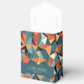 Mid-Century Geometric Teal & Orange | Custom Bedankdoosjes (Open)