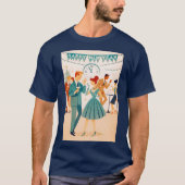 Mid Century Happy New Year The Martini Dance T-shirt (Voorkant)