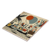 Mid Century Interior Design Eclipse Livingroom Tegeltje (Zijkant)