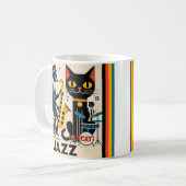 Mid Century Jazz Age HepCat Black Cat Koffiemok (Voorkant links)