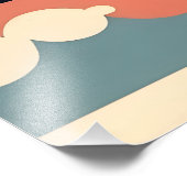 Mid Century Jazz Age Psychedelic Trio Foto Afdruk (Hoek)