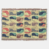 mid-century katten deken (Voorkant)