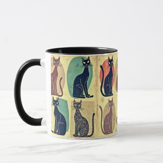  mid-century katten mok (Links)