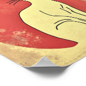 mid-century katten poster (Hoek)