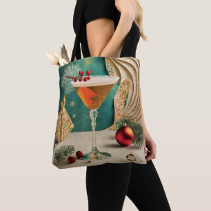 Mid Century Kerst Cocktailparty Happy Hour Draagtas