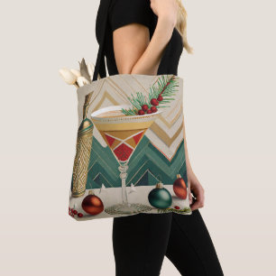 Mid Century Kerst Cocktailparty Happy Hour Draagtas