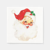 Mid Century Kerstman Classic Kerst Servet (Voorkant)