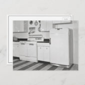 Mid-Century Kitchen, 1951 Briefkaart (Voorkant / Achterkant)