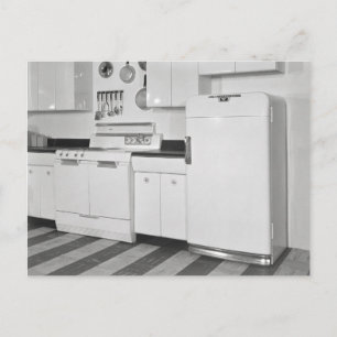 Mid-Century Kitchen, 1951 Briefkaart