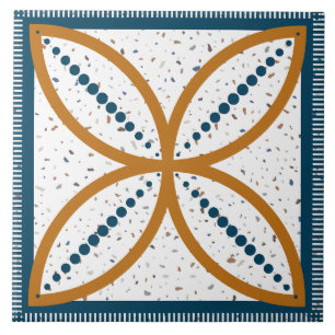 Mid-Century kunst Abstracte Patroon Tegeltje