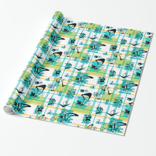 Mid Century Madras Cadeaupapier