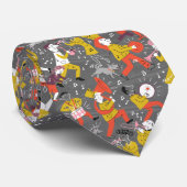 Mid Century Marching Band op Grey Stropdas (Opgerold)