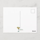 Mid Century Martini Dansfeest Briefkaart (Achterkant)
