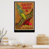 Mid Century Matchbox Art Poster (Keuken)