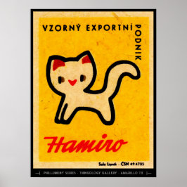 Mid Century Matchbox Hoesje Art Poster