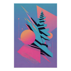 Mid-Century Memphis Design - Ken Gage Art Perfect Poster