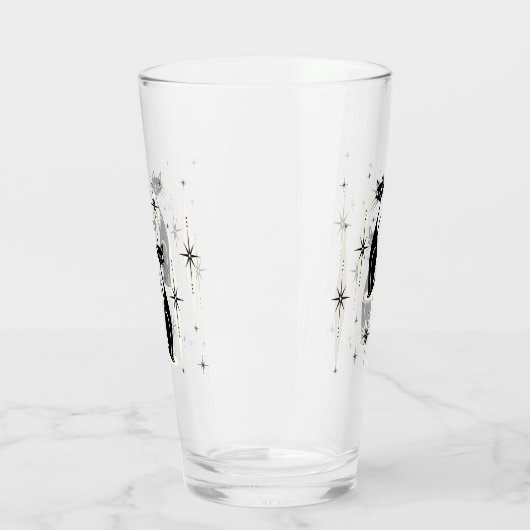 Mid Century Meow Retro Atomic Cats ©studioxine Glas (Links)