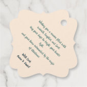 Mid-Century Merry Christmas – Retro Style Bedankjes Labels (Achterkant)