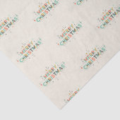 Mid-Century Merry Christmas – Retro Style Tissuepapier (Detail)