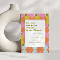 Mid Century Mod Abstract geometrisch Baby shower