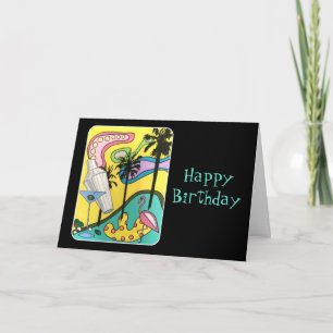 Mid Century Mod Fun in the Sun painting on a a a a Kaart