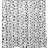 Mid Century Mod Geometric Pattern Grays Douchegordijn (Voorkant)